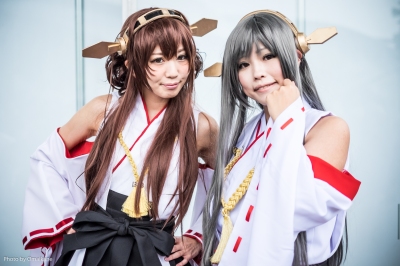 A pretty pair of Kancolle cosplay girls